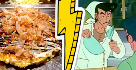 okonomiyaki nella rappresentazione animata di kiss me licia