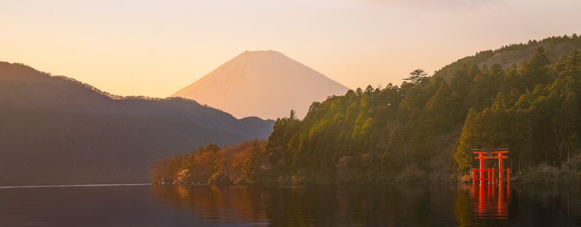 vista del monte fuji da Hakone