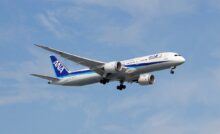 aereo ana atterra in giappone