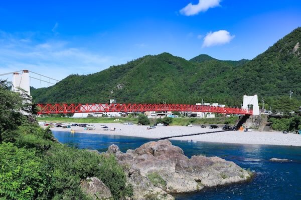 Fiume principale del villaggio di Mino, Gifu